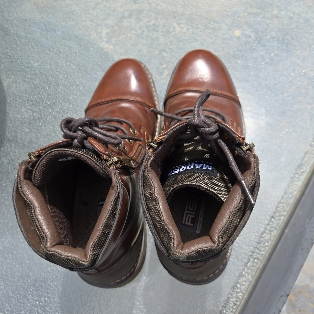 Madden Mens 7.5 Combat Boot Zip